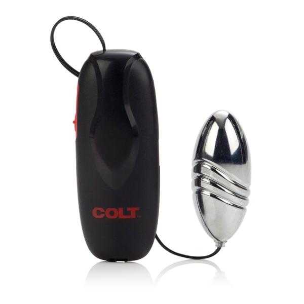 Colt - Turbo Bullet 3 Inch (Black) -  Wired Remote Control Egg (Vibration) Non Rechargeable  Durio.sg