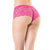 Coquette - Low Rise Stretch Scallop Lace Booty Short Panty XL (Pink) -  Panties  Durio.sg