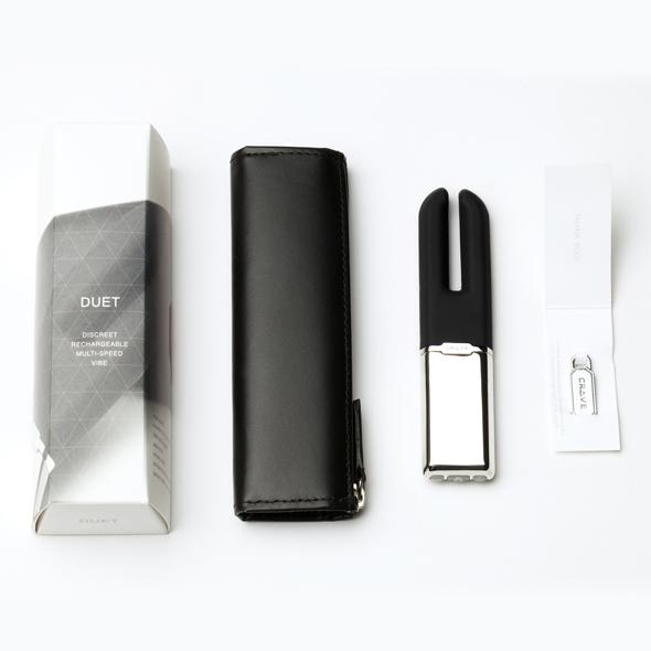 Crave - Duet Vibrator (Black) -  Discreet Toys  Durio.sg