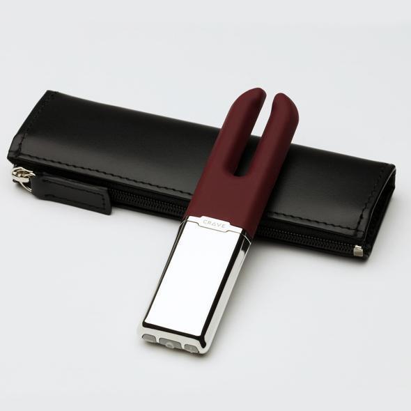 Crave - Duet Vibrator (Crimson) -  Discreet Toys  Durio.sg