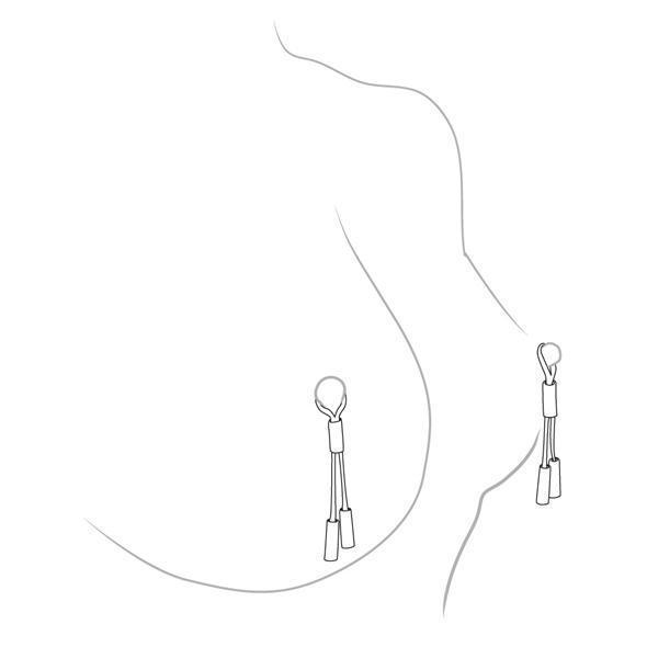 Crave - Leather Nipple Tassels (Black) -  Discreet Toys  Durio.sg