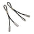 Crave - Leather Nipple Tassels (Black) -  Discreet Toys  Durio.sg