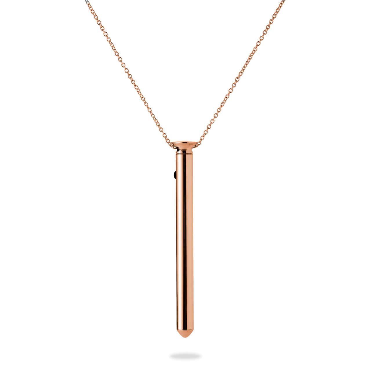 Crave - Vesper 2 Vibrator Necklace - Rose Gold Discreet Toys 857443003682 Durio.sg