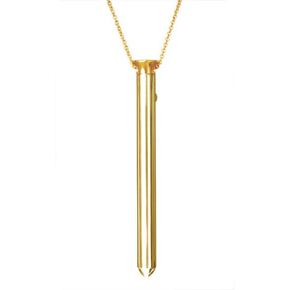 Crave - Vesper Vibrator Necklace (Gold) -  Discreet Toys  Durio.sg