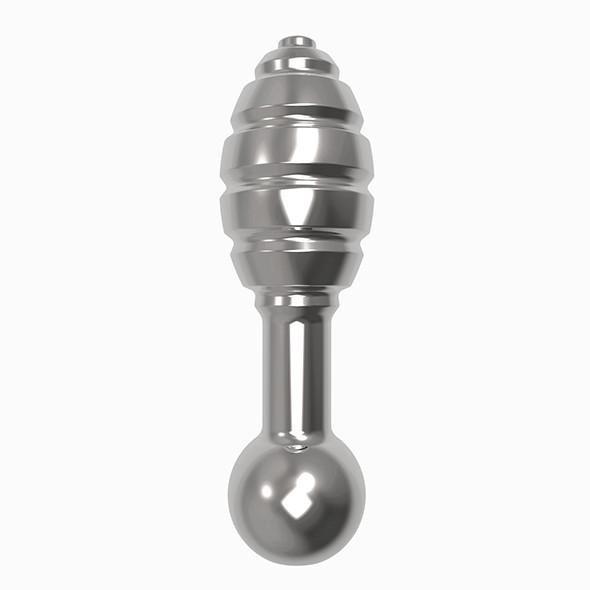 Diogol - Jaz OH Vibrating Dildo Anal Plug 35 mm (Silver) -  Anal Plug (Vibration) Non Rechargeable  Durio.sg