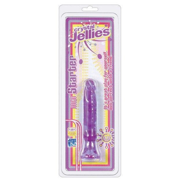 Doc Johnson - Crystal Jellies 6" Anal Starter (Purple) -  Anal Beads (Non Vibration)  Durio.sg
