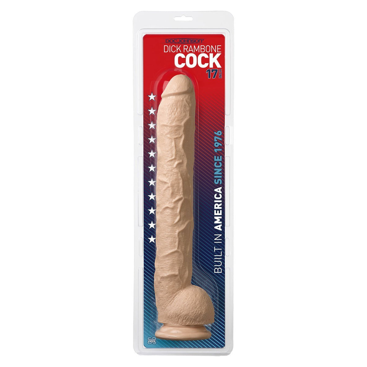 Doc Johnson - Dick Rambone Cock 17" -  Realistic Dildo with suction cup (Non Vibration)  Durio.sg