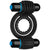 Doc Johnson - Optimale Vibrating Double Cock Ring (Black) -  Silicone Cock Ring (Vibration) Non Rechargeable  Durio.sg