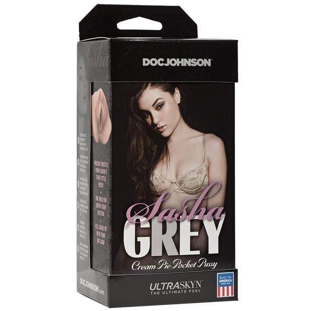 Doc Johnson - Sasha Grey Ultraskyn Cream Pie Pocket Pussy Masturbator (Beige) -  Masturbator Vagina (Non Vibration)  Durio.sg