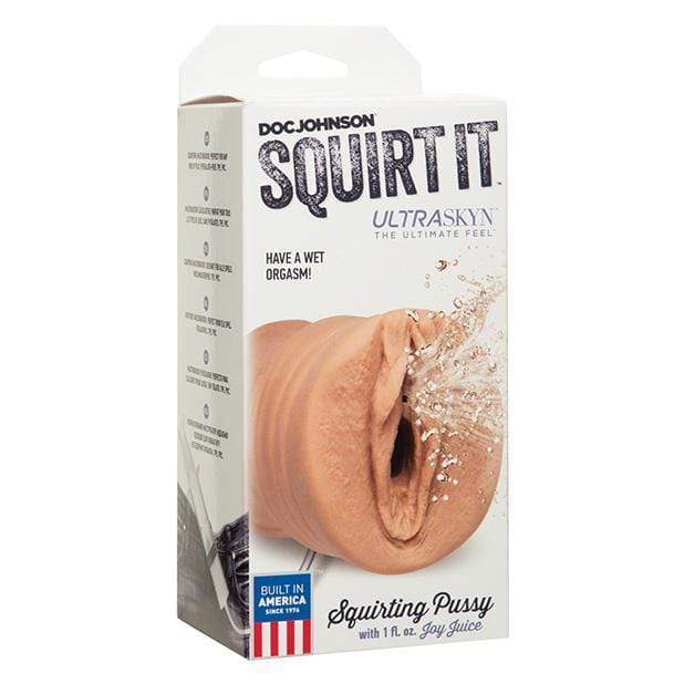Doc Johnson - Squirt it Squirting Pussy Masturbator (Brown) -  Masturbator Vagina (Non Vibration)  Durio.sg