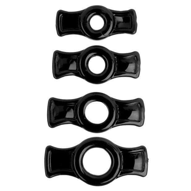 Doc Johnson - Titanmen Tools Cock Ring Set (Black) -  Cock Ring (Non Vibration)  Durio.sg