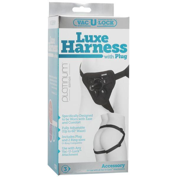 Doc Johnson - Vac-U-Lock Luxe Harness with Plug -  Strap On w/o Dildo  Durio.sg