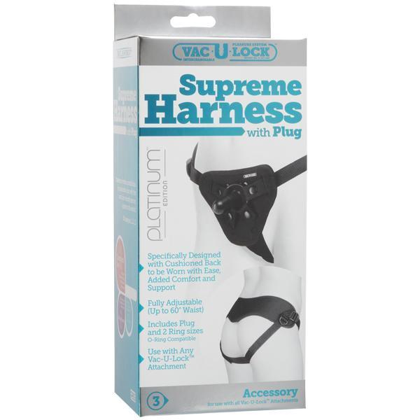 Doc Johnson - Vac-U-Lock Supreme Harness with Plug -  Strap On w/o Dildo  Durio.sg