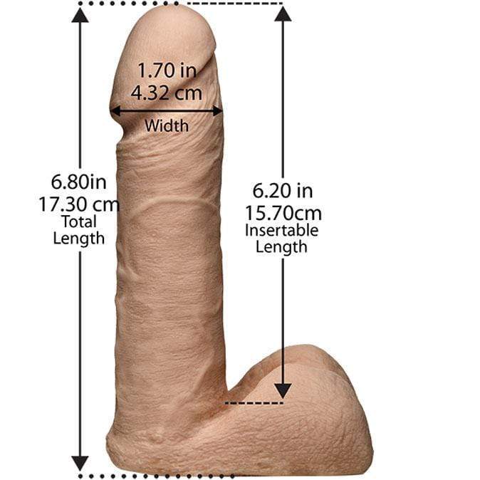 Doc Johnson - Vac-U-Lock Ultra Harness with Plug and UltraSkyn Cock 7" -  Strap On with Non hollow Dildo for Female (Non Vibration)  Durio.sg