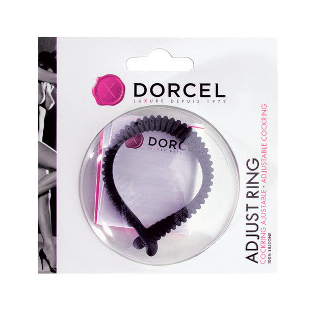 Dorcel - Adjust Cock Ring (Black) -  Silicone Cock Ring (Non Vibration)  Durio.sg