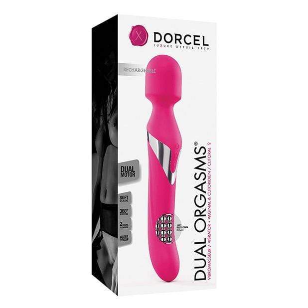 Dorcel - Dual Orgasm Rechargeable Wand Massager (Pink) -  Wand Massagers (Vibration) Rechargeable  Durio.sg