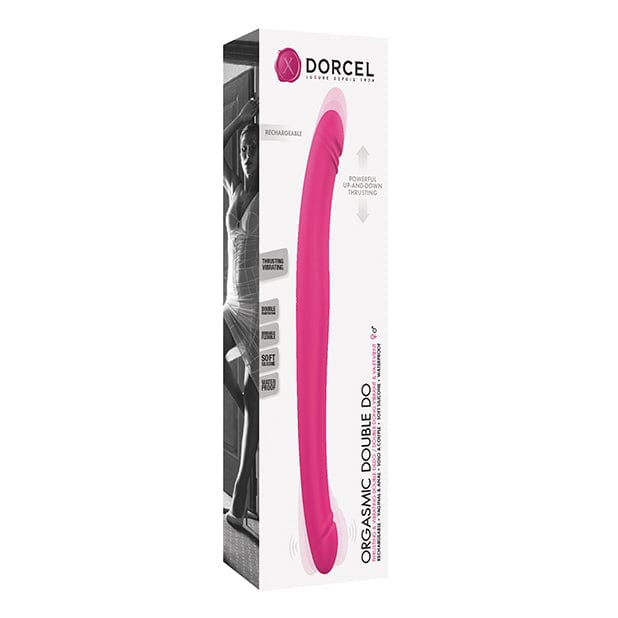 Dorcel - Orgasmic Double Do Thrusting Dong Double Dildo 16.5" (Pink) -  Double Dildo (Vibration) Rechargeable  Durio.sg