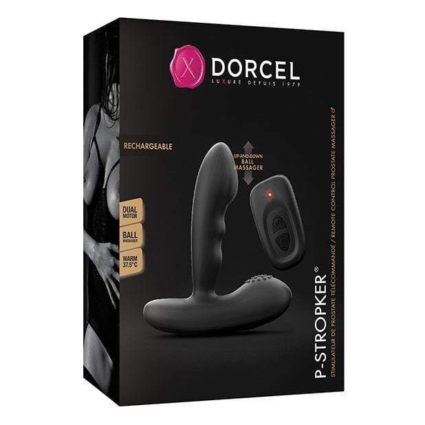 Dorcel - P Stroker Moving Bead Rechargeable Prostate Massager with Remote (Black) -  Prostate Massager (Vibration) Rechargeable  Durio.sg