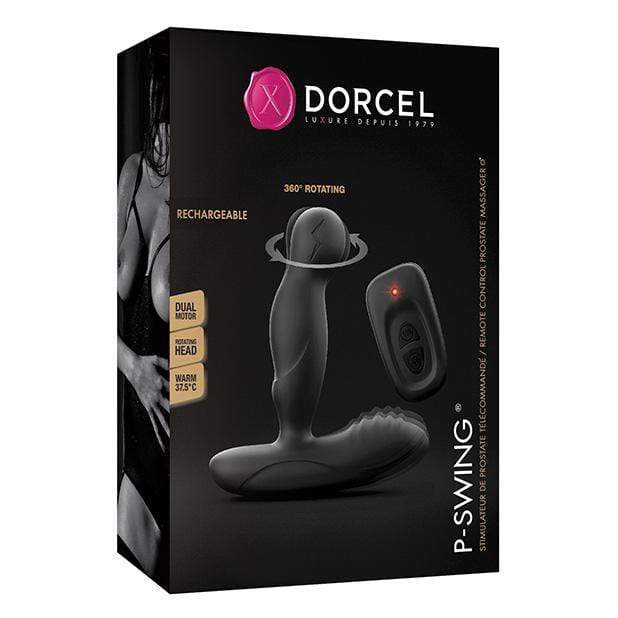 Dorcel - P Swing Rotating Rechargeable Prostate Massager with Remote (Black) -  Prostate Massager (Vibration) Rechargeable  Durio.sg