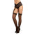 Dreamgirl - Stretch Lace Shorts with Attached Sheer Thigh High Stockings O/S (Black) -  Stockings  Durio.sg