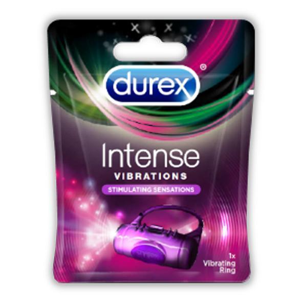 Durex - Intense Vibrations Cock Ring (Purple) -  Rubber Cock Ring (Vibration) Non Rechargeable  Durio.sg