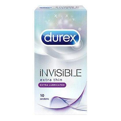 Durex - Invisible Extra Lubricated 10'S (Clear) -  Condoms  Durio.sg