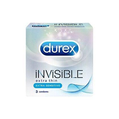 Durex - Invisible Extra Sensitive 3'S (Clear) -  Condoms  Durio.sg
