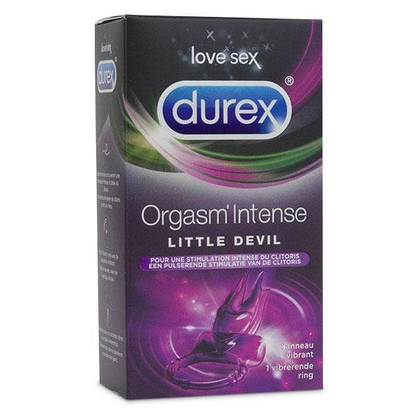 Durex - Orgasm Intense Little Devil Vibrating Cock Ring (Purple) -  Rubber Cock Ring (Vibration) Non Rechargeable  Durio.sg