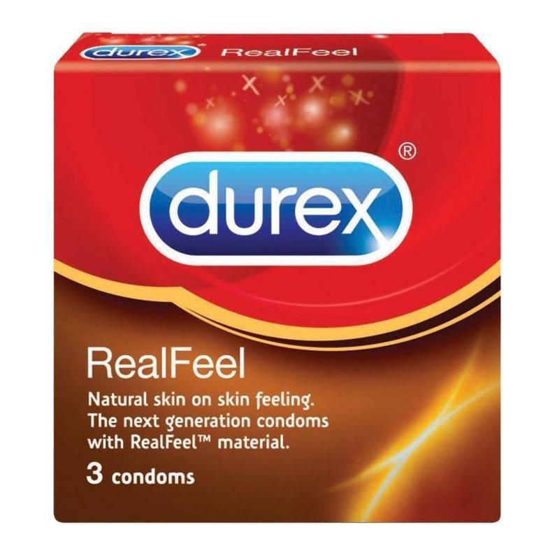 Durex - Real Feel Condoms 3's (Clear) -  Condoms  Durio.sg