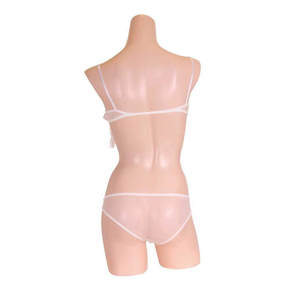 EROX - Aroma Feminine Lace Lingerie Set (White) -  Lingerie Set  Durio.sg