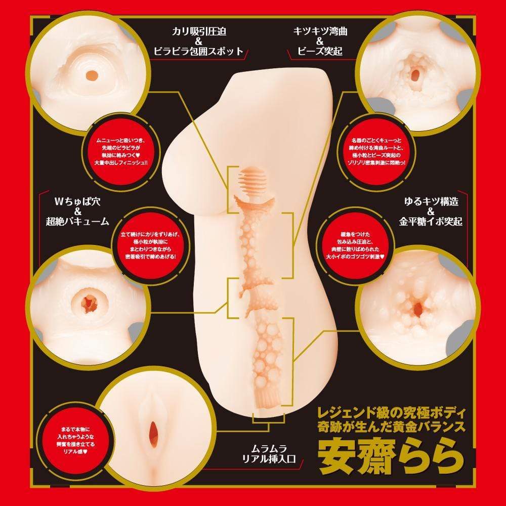 EXE - Japanese Real Hole Super Body Anzai Rara Onahole (Beige) -  Masturbator Vagina (Non Vibration)  Durio.sg