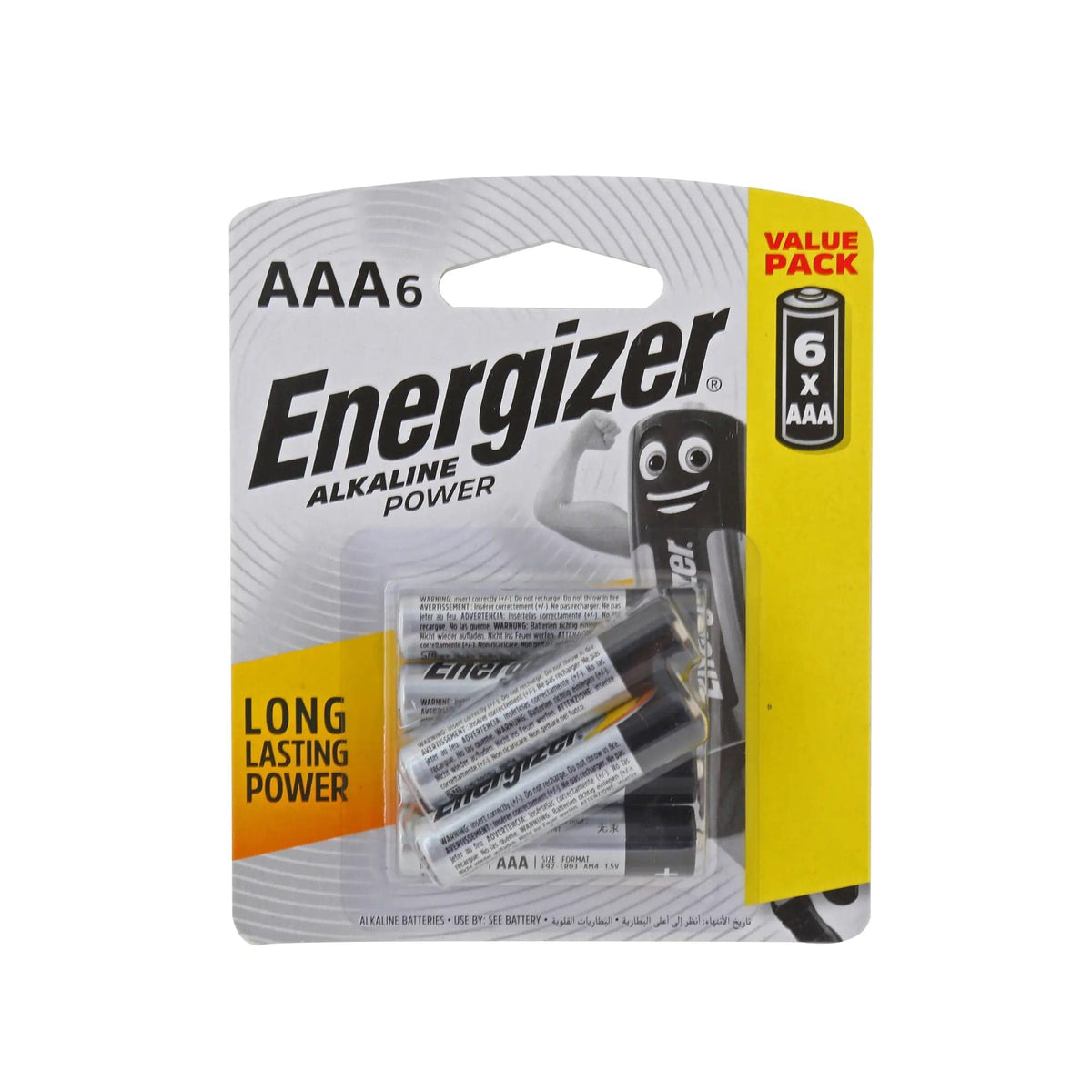 Energizer - Alkaline Power E92 Battery Value Pack of 6 AAA -  Battery  Durio.sg