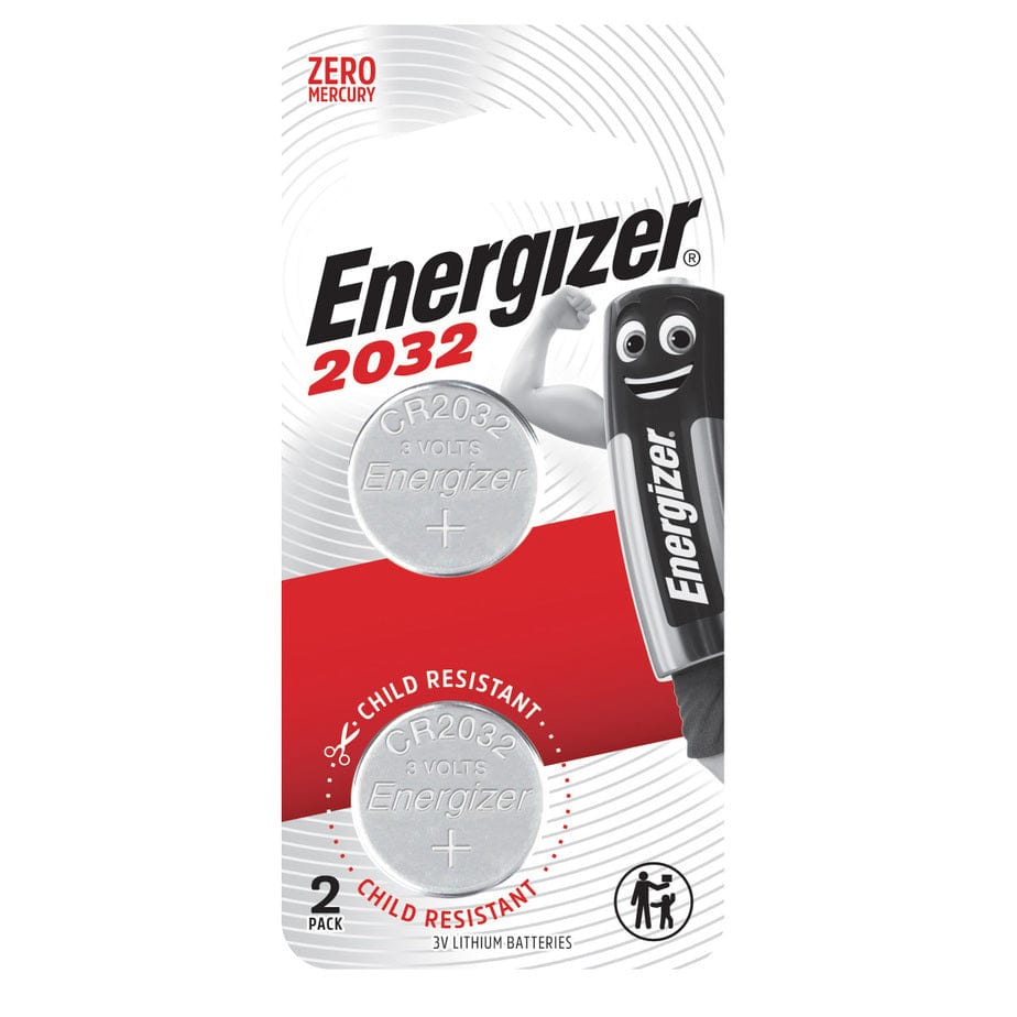 Energizer - ECR 2032 3V Lithium Batteries Pack of 2 -  Battery  Durio.sg