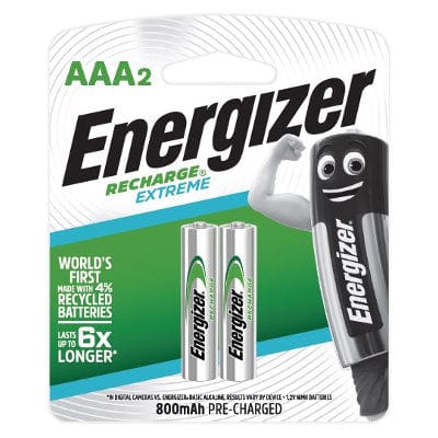 Energizer - Recharge Extreme NH12RP2 Pack of 2 AAA Batteries (800mAh) -  Battery  Durio.sg