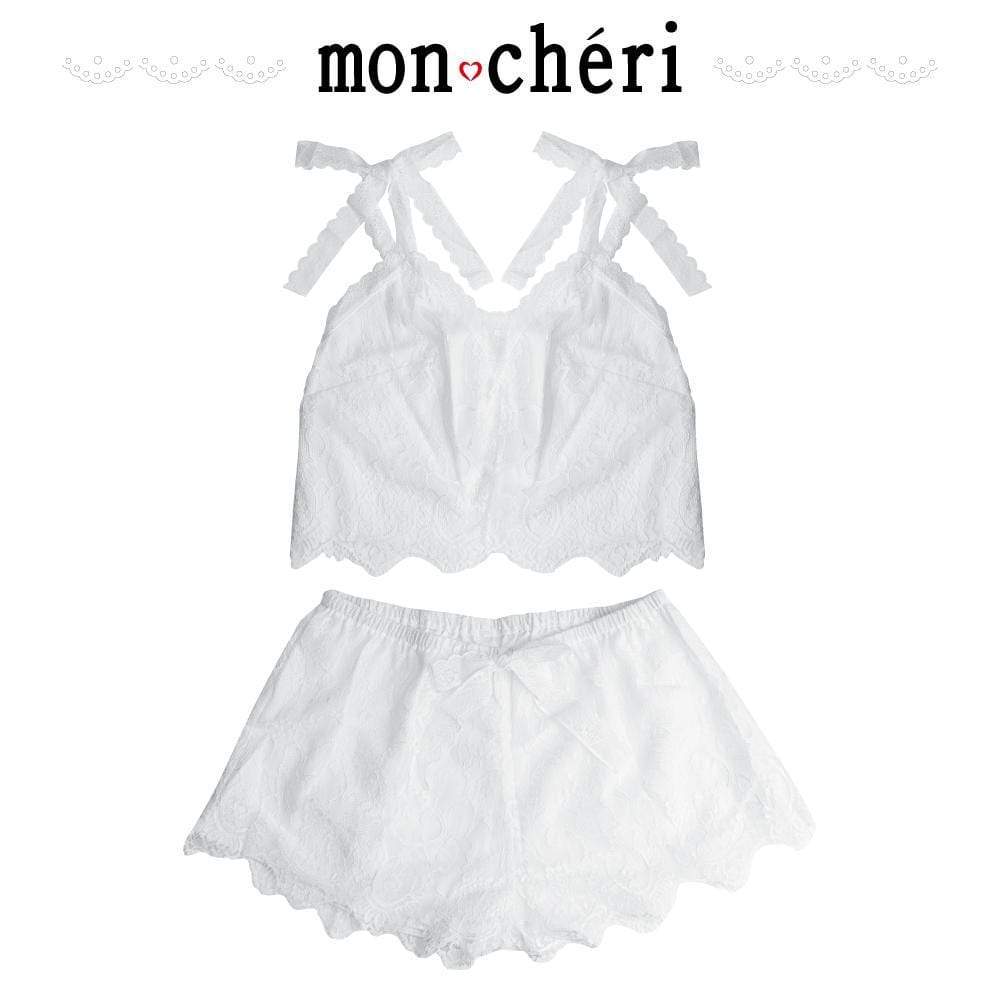 Enjoy Toys - Mon Cheri Room Wear Mor00025 2 Pc Chemise (White) -  Chemises  Durio.sg