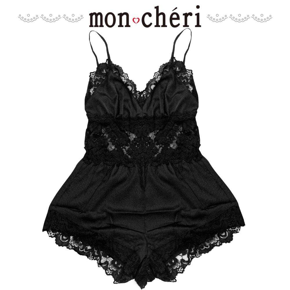 Enjoy Toys - Mon Cheri Room Wear Mor0008 Romper Chemise (Black) -  Chemises  Durio.sg