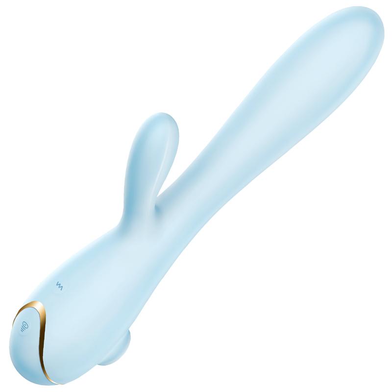 Erocome - Apus Rabbit Clitoral Air Stimulator Vibrator (Baby Blue) -  Rabbit Dildo (Vibration) Rechargeable  Durio.sg