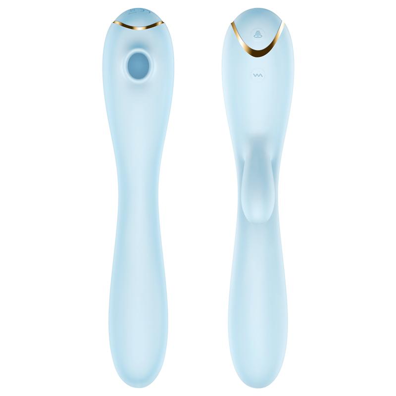 Erocome - Apus Rabbit Clitoral Air Stimulator Vibrator (Baby Blue) -  Rabbit Dildo (Vibration) Rechargeable  Durio.sg