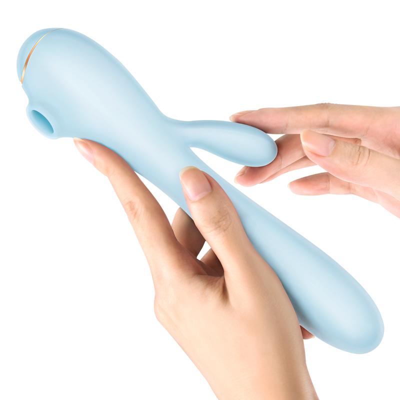 Erocome - Apus Rabbit Clitoral Air Stimulator Vibrator (Baby Blue) -  Rabbit Dildo (Vibration) Rechargeable  Durio.sg