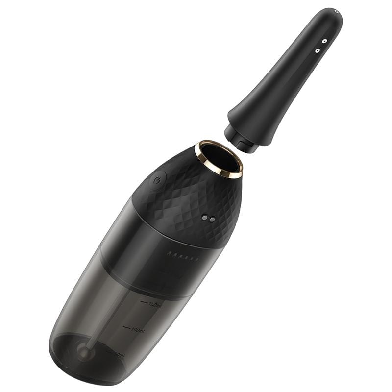 Erocome - Aquarius Automatic Anal Douche (Black) -  Anal Douche (Non Vibration)  Durio.sg