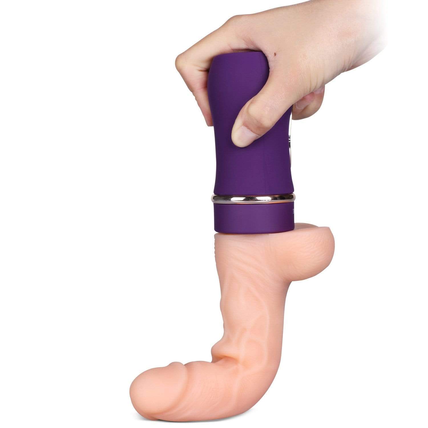 Erocome - Auriga Thrust Realistic Dildo Vibrator (Beige) -  Realistic Dildo with suction cup (Vibration) Rechargeable  Durio.sg