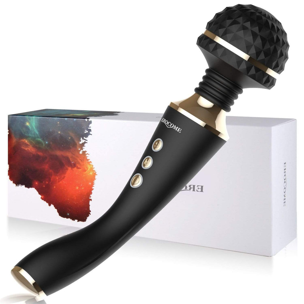 Erocome - CR. Austrilis Wand Massager (Black) -  Wand Massagers (Vibration) Rechargeable  Durio.sg