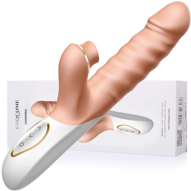 Erocome - Cassiopeia Rabbit Vibrator (Beige) -  Rabbit Dildo (Vibration) Rechargeable  Durio.sg