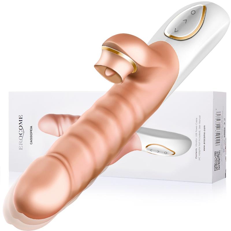 Erocome - Cassiopeia Rabbit Vibrator (Beige) -  Rabbit Dildo (Vibration) Rechargeable  Durio.sg