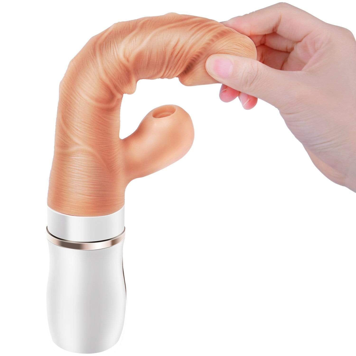 Erocome - Cepheus Thrust Suck Heat Realistic Dildo Vibrator (Beige) -  Realistic Dildo with suction cup (Vibration) Rechargeable  Durio.sg