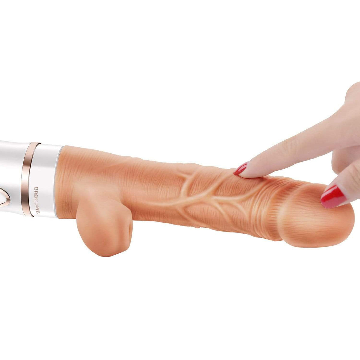 Erocome - Cepheus Thrust Suck Heat Realistic Dildo Vibrator (Beige) -  Realistic Dildo with suction cup (Vibration) Rechargeable  Durio.sg