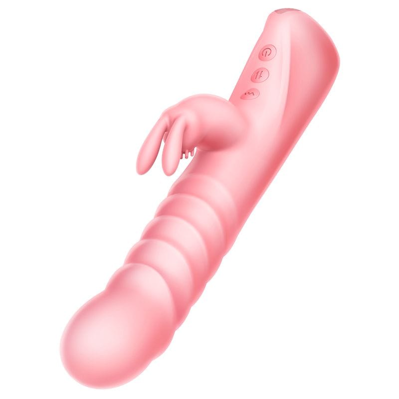 Erocome - Columba Thrusting Heating Rabbit Vibrator (Pink) -  Rabbit Dildo (Vibration) Rechargeable  Durio.sg