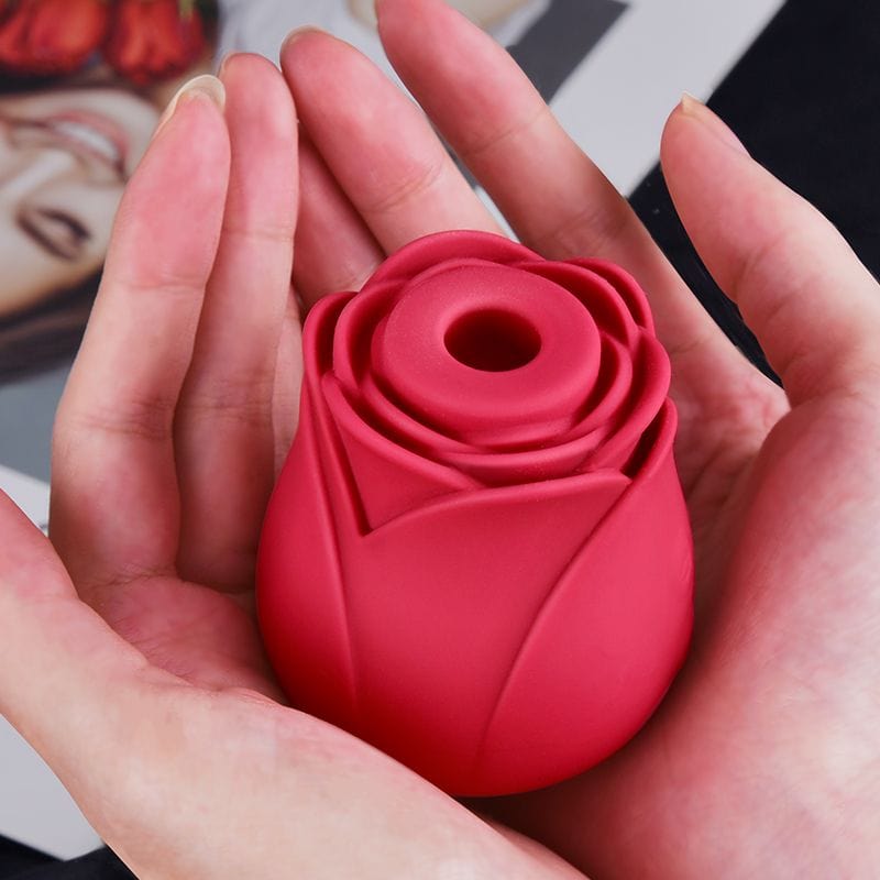 Erocome - Coronaborealis Rose Vibrating Sucking Clit Massager (Red) -  Clit Massager (Vibration) Rechargeable  Durio.sg