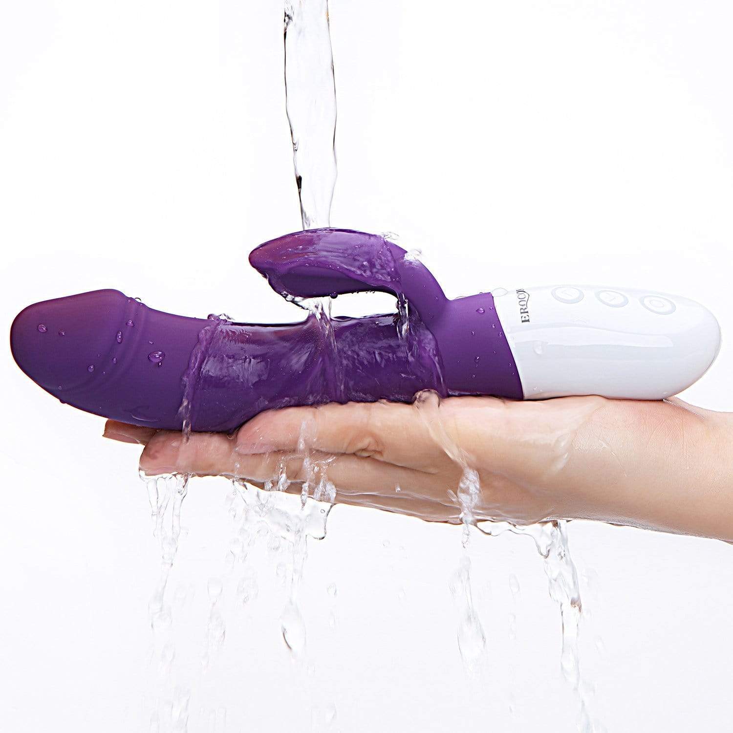 Erocome - Crater Rabbit Vibrator (Purple) -  Rabbit Dildo (Vibration) Rechargeable  Durio.sg