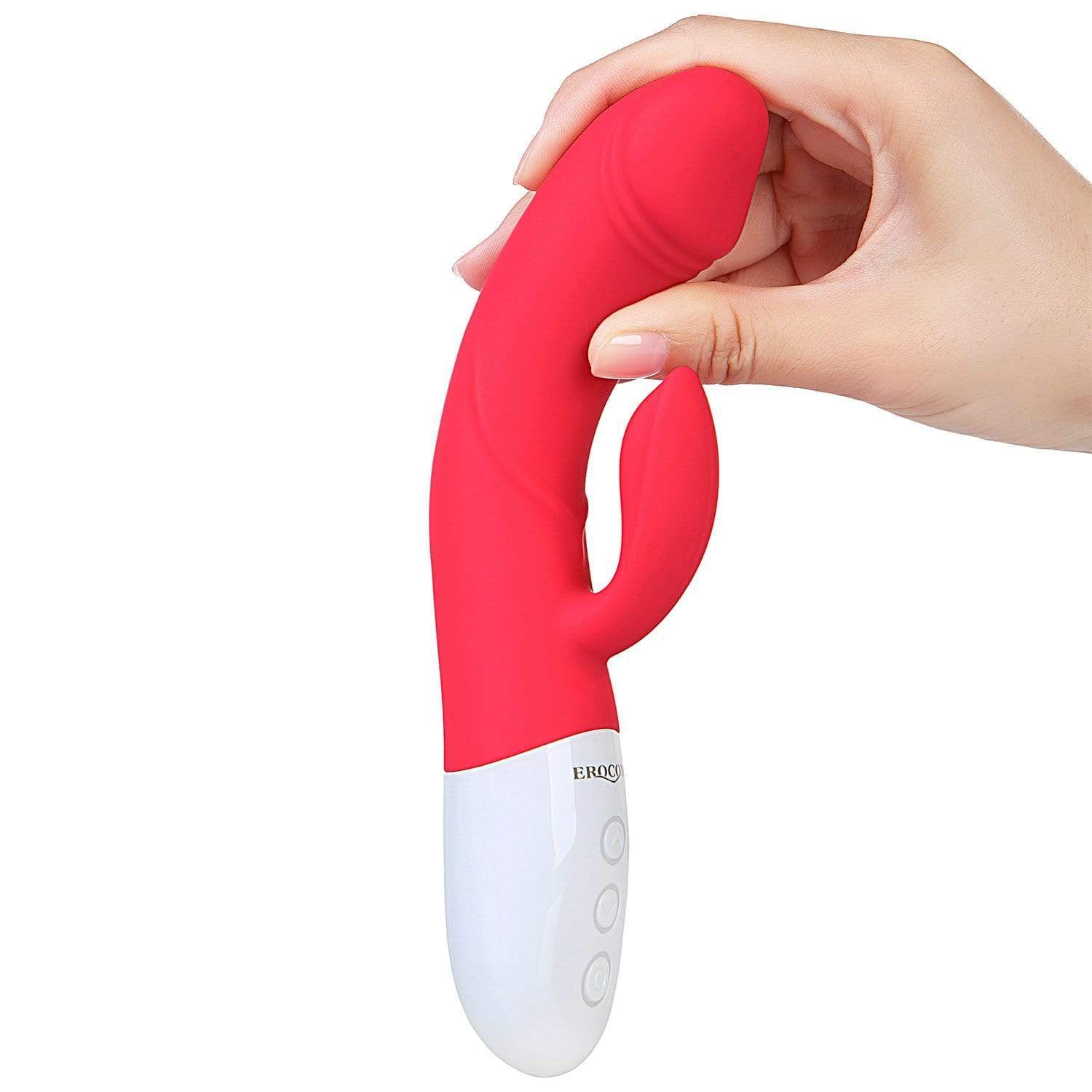 Erocome - Crater Rabbit Vibrator (Red) -  Rabbit Dildo (Vibration) Rechargeable  Durio.sg
